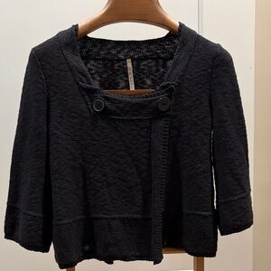 Unique Leo & Nicole Black Cardigan Sweater